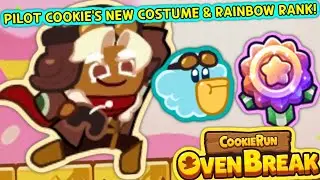 PILOT COOKIE'S BEYOND THE HORIZON COSTUME AND RAINBOW RANK! (Cookie Run: OvenBreak)