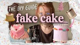 how to make a FAKE CAKE 🎂 dollar store DIY ✧