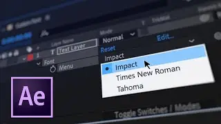 How to Lock Text Layers to Custom Fonts in After Effects