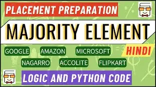 Majority Element in Array | Google, Amazon, Microsoft, Flipkart Coding Interview Round (Question 12)