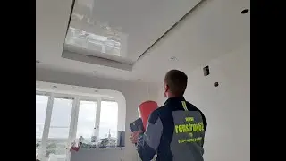 Как натянуть натяжной потолок.Часть 3.