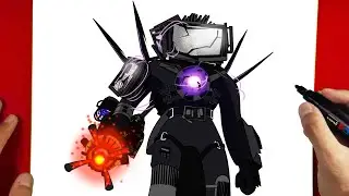 How to Draw New Upgraded TITAN TV MAN Destroyed with Juggernaut Astro