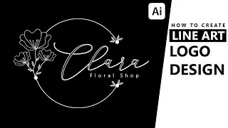 How To Design A Line Art Logo - Adobe Illustrator Tutorial - Dillenium 66