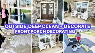 OUTSIDE DEEP CLEAN WITH ME | CLEANING MOTIVATION | HOMEMAKING | HOME DECOR| DEEP CLEANING |MEAL PREP