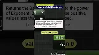 Power shouldn't be used with negative values | unreal engine materials #ue5 #unrealengine #gamedev