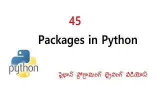 Packages in Python | what is packages in Python | VLR Training  Class 45