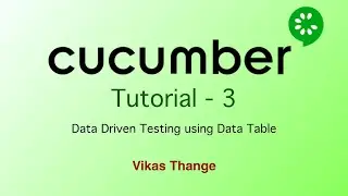 Cucumber 3 - Data Driven testing with cucumber using Data table