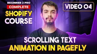 How to Add Scrolling Text Animation in Pagefly 👉 Shopify Website Design Tutorial 2024