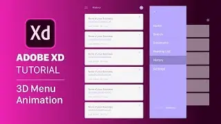 3D Menu Animation in Adobe XD - Auto Animate | Design Weekly