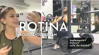 ROTINA ÀS 5H DA MANHÃ | treino, suplementos e alimentção