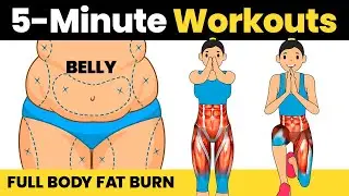 5 Min FULL BODY FAT BURN - Do for 7 days and see what happens... lose weight fast