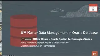 Spatial 101 for raster data management using the Oracle Database