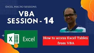 Excel VBA - How to use Excel Table in VBA