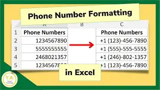 How to Format Phone Numbers in Excel - Tutorial