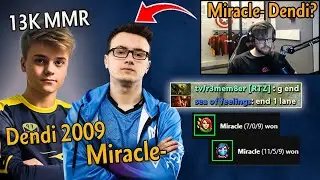 Miracle- & Dendi2009 (15 y/o 13K MMR) REUNITE?! Epic Dota 2 Game vs Qojqva!