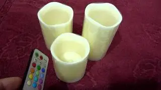 Электронные светодиодные свечи с пультом electric candle lights Delux Tf-200