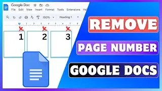 How To Remove Page Numbers In Google Docs | Delete Page Number In Google Docs