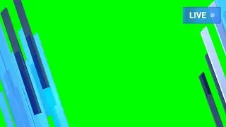 News Channel Green Screen Frame Blue With Sound | News Channel Green Screen Frame Template Video