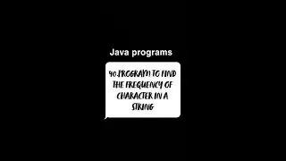 Program to find the frequency of character in a string