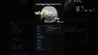 Scroll trigger image zoom #webdesign #coding #developer #shorts #gsap