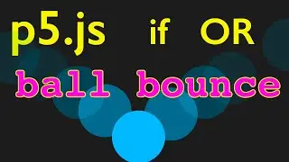 p5.js bouncing ball