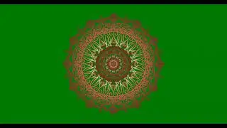 4K MANDALA ANIMATION GREEN SCREEN | ABSTRACT MANDALA ART ANIMATION || mandala art for video editor