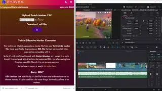 Importar Marcadores de Directos en Twitch a Davinci resolve