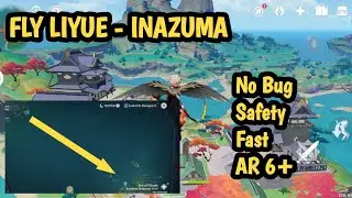 Terbang dari liyue ke inazuma || Open inazuma tanpa Quest || Experiment #2