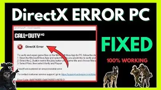 Fix - COD Black Ops 6 DirectX Error PC 2025 step by step explain without simple solution ✅