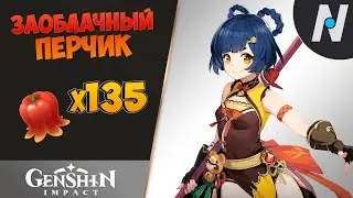 Jueyun Chili locations. Farm 135 peppers | Genshin Impact