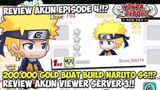 Sultan Gabut Habis 200.000 Gold Build Naruto C Ke SS!!? Server 4 Ninja Heroes New Era Part 1