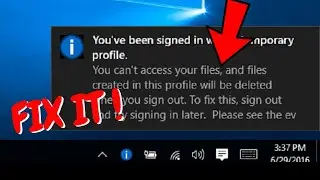 Do Not Logon Users With Temporary Profiles on Windows 10 - Temporary Profile Windows 10 Fix (2022)