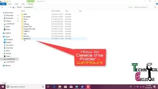 How to Delete WimMount Folder from C Drive
