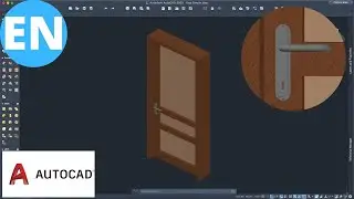 AutoCAD 3D | Modeling a Simple Door | Step by step