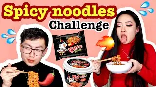 🔥 SPICY NOODLES CHALLENGE + SPICY TTEOKBOKKI 🔥 | Korean Fire Ramen Mukbang | MaiAnh Nguyen