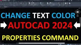 How to change Text Color in AutoCAD 2024