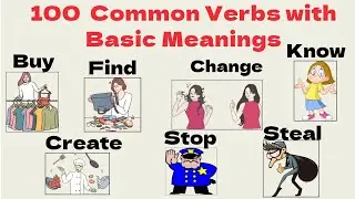 Lesson 75: Most Common 100 Verbs with  Basic Meanings | A level Examples 