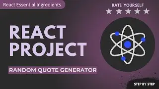 React Project - Random Quote Generator || Rate yourself #react #programming