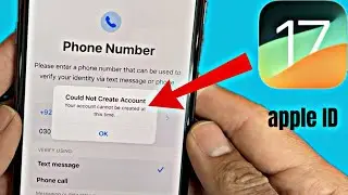 Could Not Create Account Your account cannot be created at this time | Apple ID Problem  2024 |