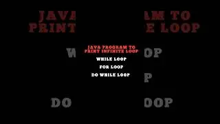 Java program to print infinite loop 