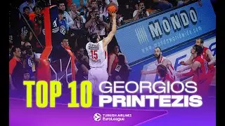 Olympiacos RETIRE Georgios PRINTEZIS'S Iconic No. 15 Jersey | TOP 10 plays