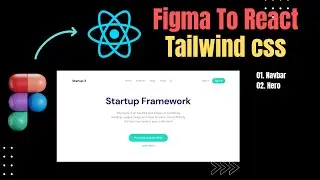 Create Navbar & Hero Section | Figma to React & Tailwind | 