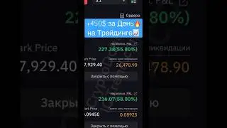 +450$ за День на Трейдинге🤯 Как заработать на Трейдинге? 
