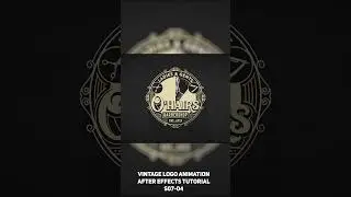 Vintage Logo Animation After Effects - S0704 