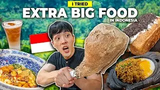 I Tried MONSTER SIZED FOODS in Indonesia