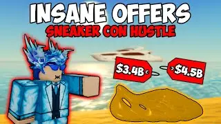 Getting EPIC Offers For The RAREST Shoes in Sneaker Resell Simulator! Sneaker Con Hustle #5 (Roblox)