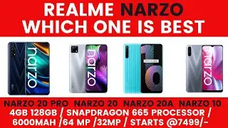 Realme NARZO All Smartphones Comparision & Price List BigBillionDays Narzo 10, Narzo 20, Narzo 20A