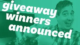 Giveaway winners announced!