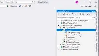 Blazor - Sharing a Simple Component - Creating a Razor Class Library
