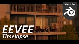 Post-apocalypse EEVEE render animation in Blender (Timelapse)